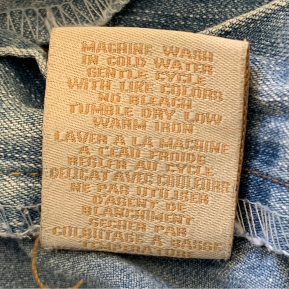 Vtg Bongo Y2K Flared Low Rise Jeans Size 7 Women’s Blue Medium Wash Festival - Picture 14 of 16